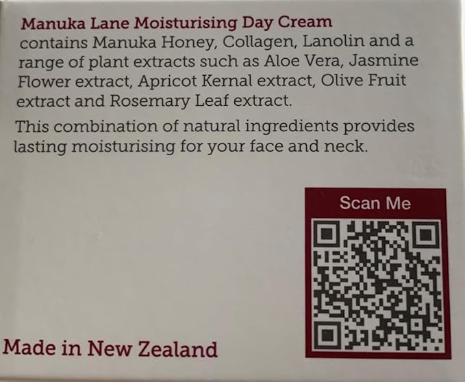 Manuka Lane Luxury Moisturizing Day Cream The Ultimate Skin Moisturizer with real New Zealand Manuka Honey, Hydrolyzed Collagen, and skin-enriching Lanolin-FemmiqueWomen
