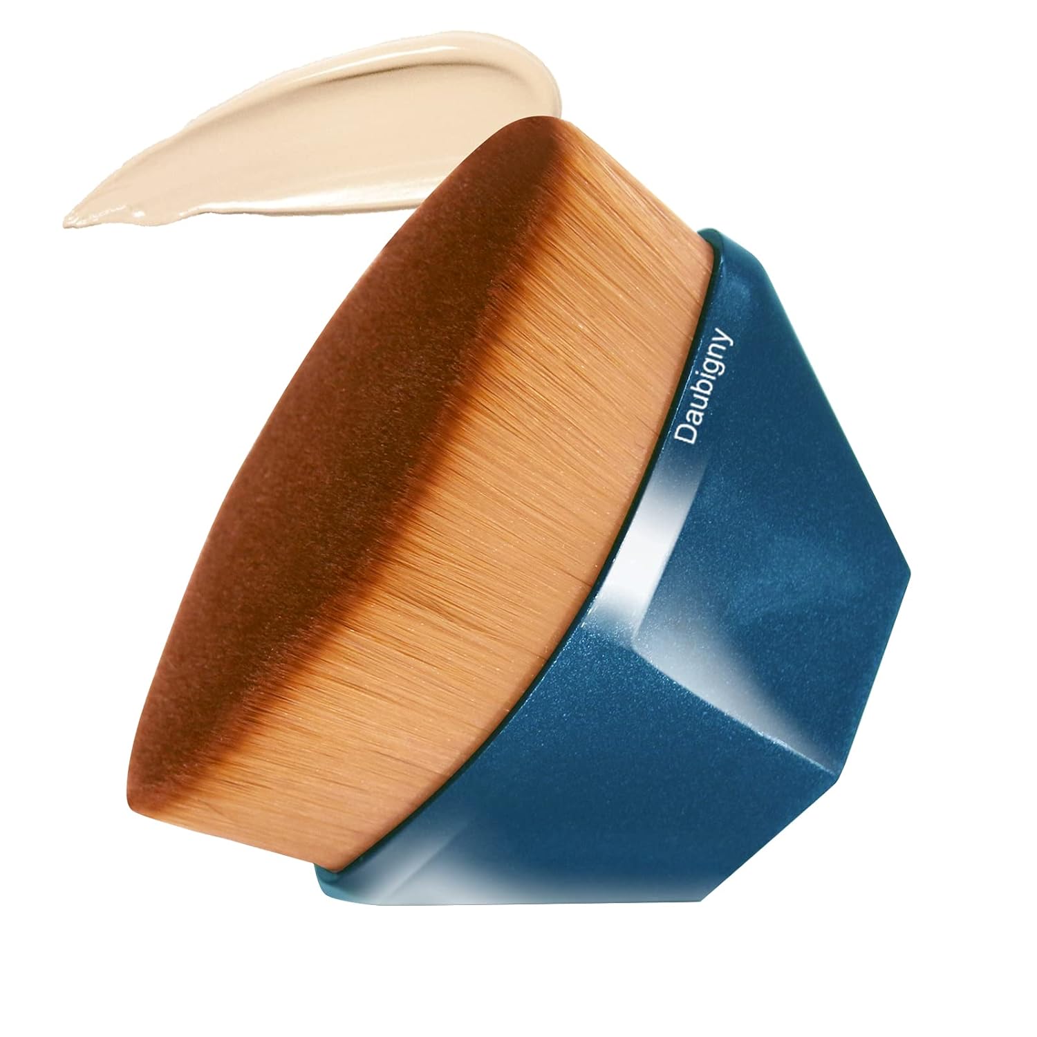 Daubigny Perfect Makeup Brush for Face Blush Foundation Brush for Blending Liquid, Cream or Flawless Powder Cosmetics with Protective Case (Blue)-FemmiqueWomen