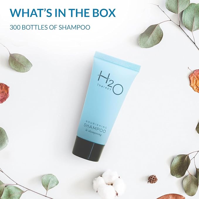 H2O Therapy Shampoo, Travel Size Hotel Hospitality, 0.85 oz (Case of 300)-FemmiqueWomen