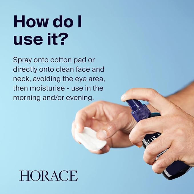 HORACE Tonic Lotion for Men - Toner Spray with Prebiotics - Gentle Skincare for All Skin Types - Fresh, Aromatic Scent, 6.7 fl.oz-FemmiqueWomen