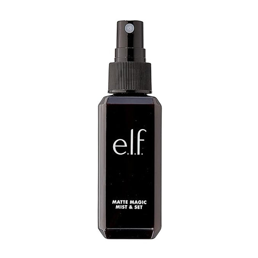 e.l.f. Matte Magic Mist & Set - Small, Lightweight, Long Lasting, Mattifying, Revitalizes, Controls Shine, Refreshes, Hydrates, All-Day Wear, 2.0 Fl Oz-FemmiqueWomen