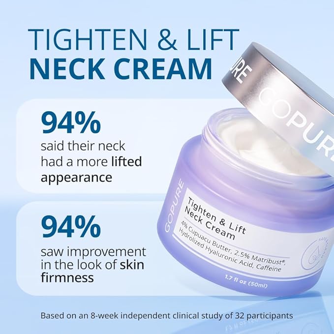 goPure Neck Firming Duo, Tighten & Lift Neck Cream, Refine & Renew Body Scrub, 2 piece set-FemmiqueWomen