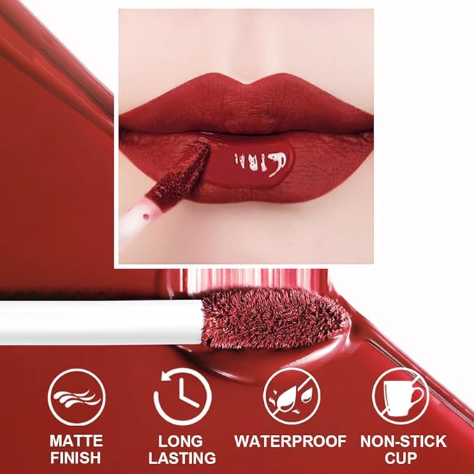 12Pcs Liquid Lipstick Makeup Set, Shades with 4Pcs Metallic Color Lipstick, 4Pcs Hydrating Lip Oil and 4Pcs Longwear Waterproof Matte Lipstick Gift Kit for Women (SET C)-FemmiqueWomen