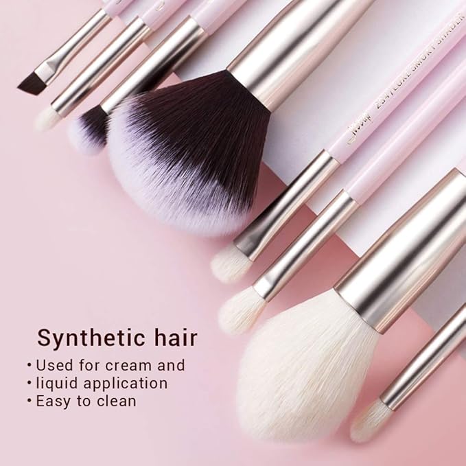 Jessup Makeup Brushes Set Professional Makeup Brush Eyeshadow Blending Powder Foundation Blusher Concealer 25pcs with Cosmetics Storage Box, Blushing Bride T295-FemmiqueWomen