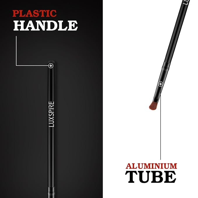 Luxspire Lip Brush Concealer Brushes 2 Pieces, Lipstick Gloss Brushes Applicators Eyeshadow Lip Liner Makeup Brush Cosmetics Make Up Tools, Small Make Up Brushes-FemmiqueWomen