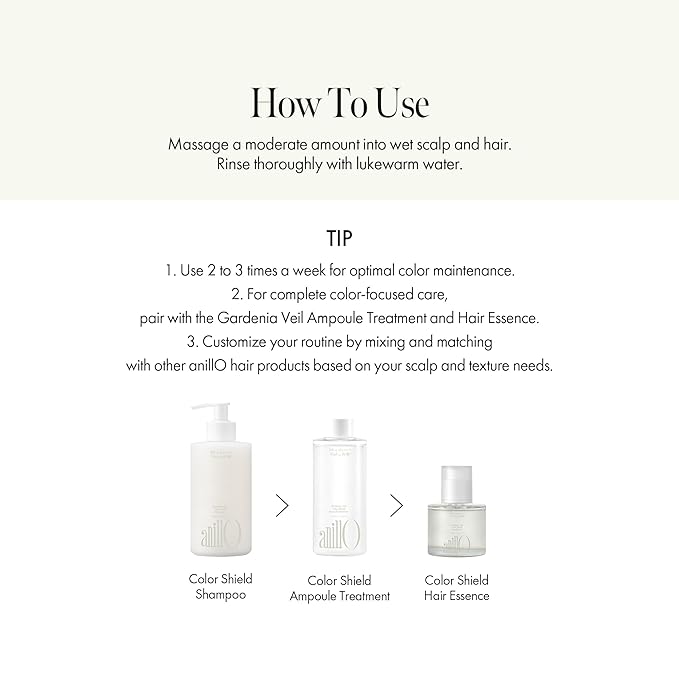 Gardenia Veil Color Shield Shampoo – Color-Treated Hair Care with Vegan Collagen, Protein Complex & White Bloom – Shine Enhancing, Damage Repair, Sulfate & Silicone-Free – 300ml / 10.1 fl oz-FemmiqueWomen