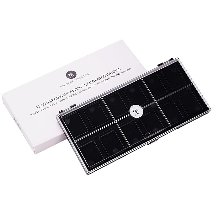 12 Color Empty Alcohol Activated Palette for Refills and Custom Palette Creation-FemmiqueWomen