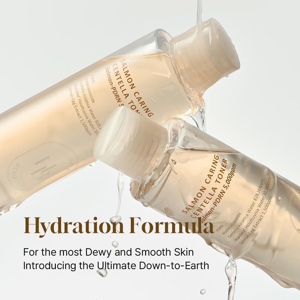 Salmon Caring Centella Toner - Salmon PDRN, pH 5.5, Salmon Egg Extract, Centella, Madecassoside, Restore and Rejuvenate, Refine Skin Texture, Low Irritation, Korean Skincare, K-Beauty-FemmiqueWomen