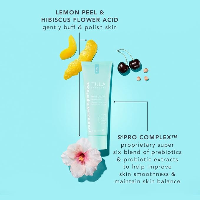 TULA Skin Care 24-7 Hydrating Day & Night Cream + Body Moisturizer/Exfoliator Packette - Anti-Aging Moisturizer for Face, Contains Watermelon & Blueberry Extract, 1.5 oz.-FemmiqueWomen