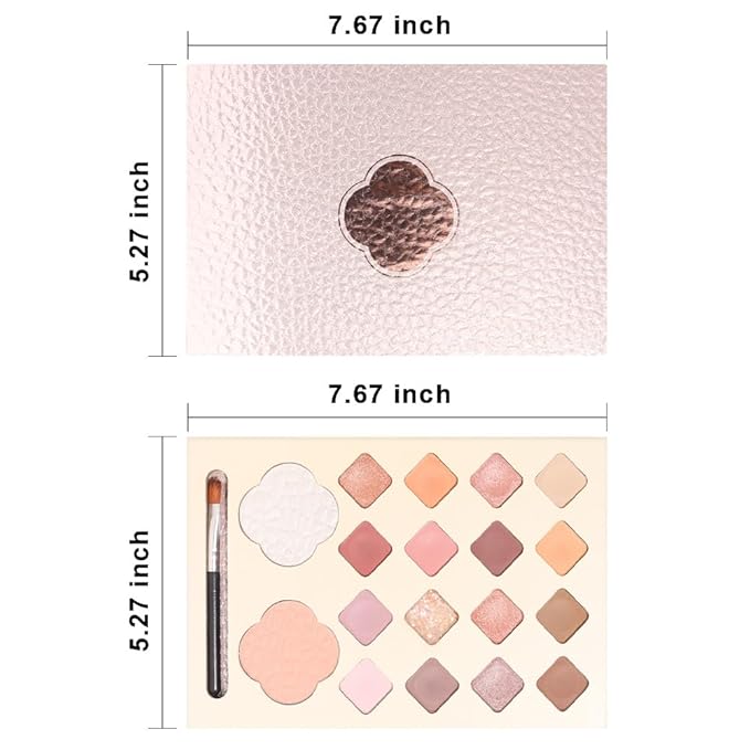 18 Girds Colorful Matte Shimmer Eyeshadow Palette for Eye Makeup,High Pigmented Eye Shadow Primers Powder Palet de sombras de ojos-FemmiqueWomen