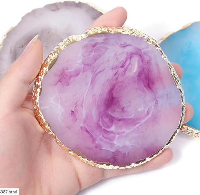 1 Piece Nail Art Palette Nail Polish Palette Mixing Palette Makeup Plate Nail Plates for Nail Art Nail Tip Holder Nail Art Display (1 purple)-FemmiqueWomen