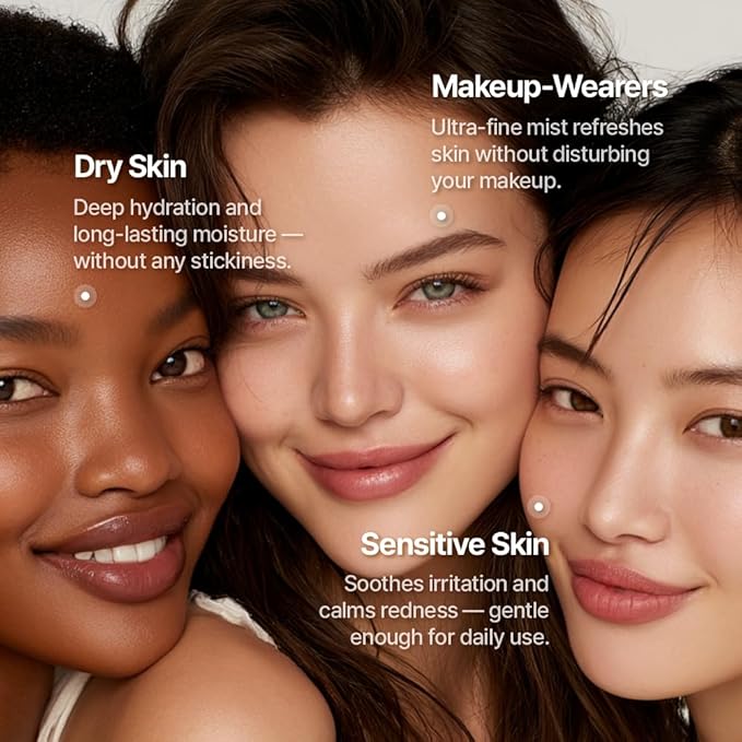 Triple Active Mist, Korean Skincare Glow Spray Serum, Hydrating All-in-One Face Treatment for Radiant, Dewy Skin, Lightweight Daily Routine Care with NK Cell Technology-FemmiqueWomen