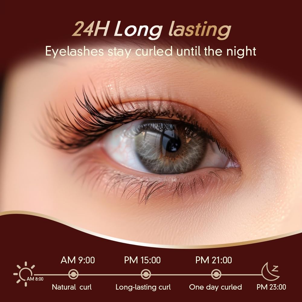 Heated Eyelash Curler, Mini Electric Eyelash Curler, Best Eye lash Curler 10-Second Salon Curls, Dual-Temperature Smart Memory, Safe & Travel-Friendly-FemmiqueWomen