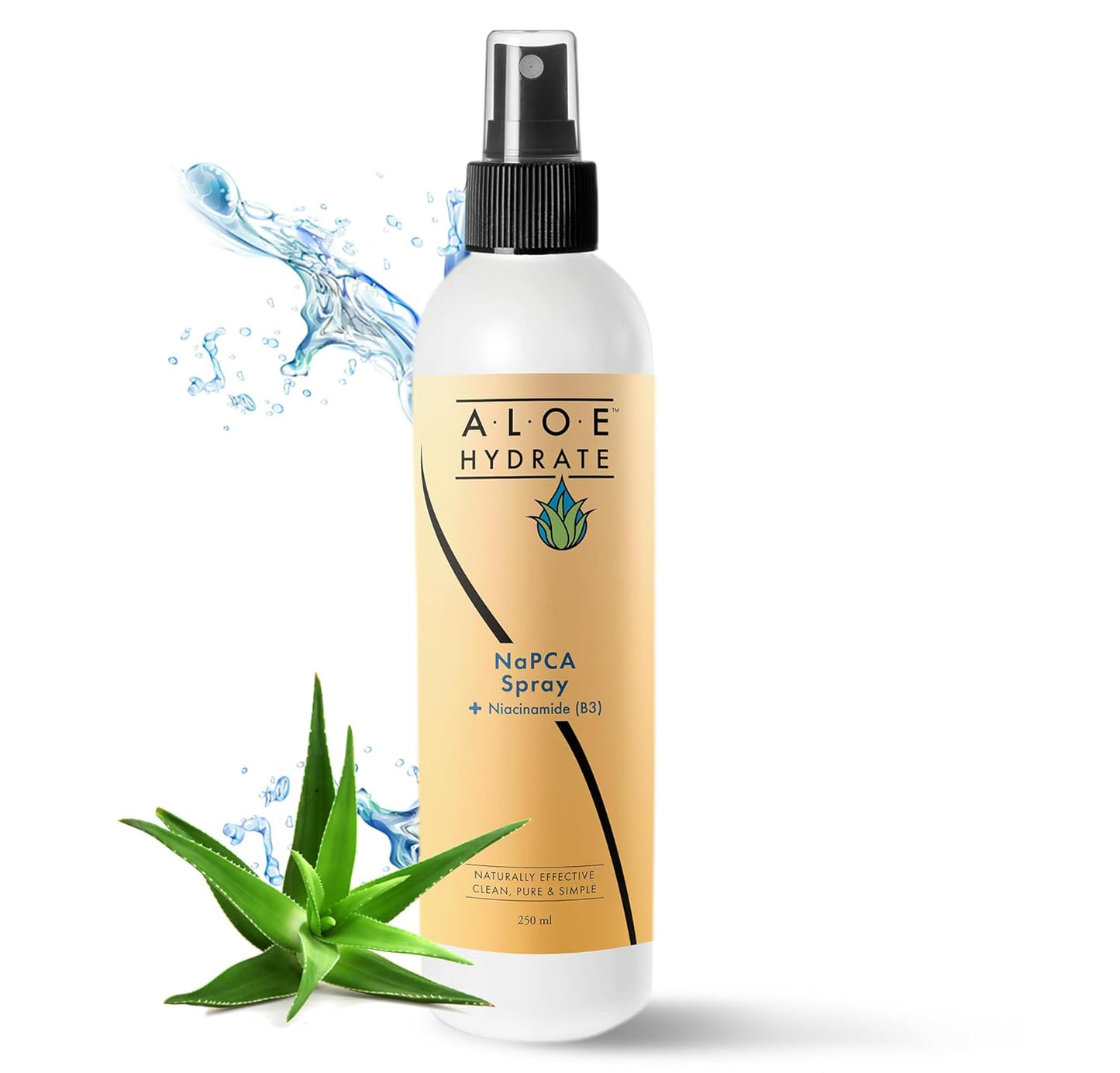 NaPCA Moisturizer Face Mist & Body Spray; Organic Aloe vera moisturizer with NaPCA. Refresh & Soothe Your Skin with Natural & Bioidentical Actives. All Skin types, Dry, Acne, Oily, & Tattoo Care.-FemmiqueWomen