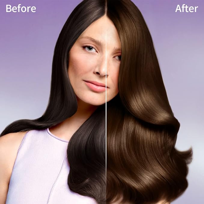 Hair Dye Shampoo Chestnut Brown Hair Color Shampoo for Gray Hair Coverage Herbal Hair Dye Shampoo 3 in 1 for Men and Women, Instant Color Shampoo-FemmiqueWomen
