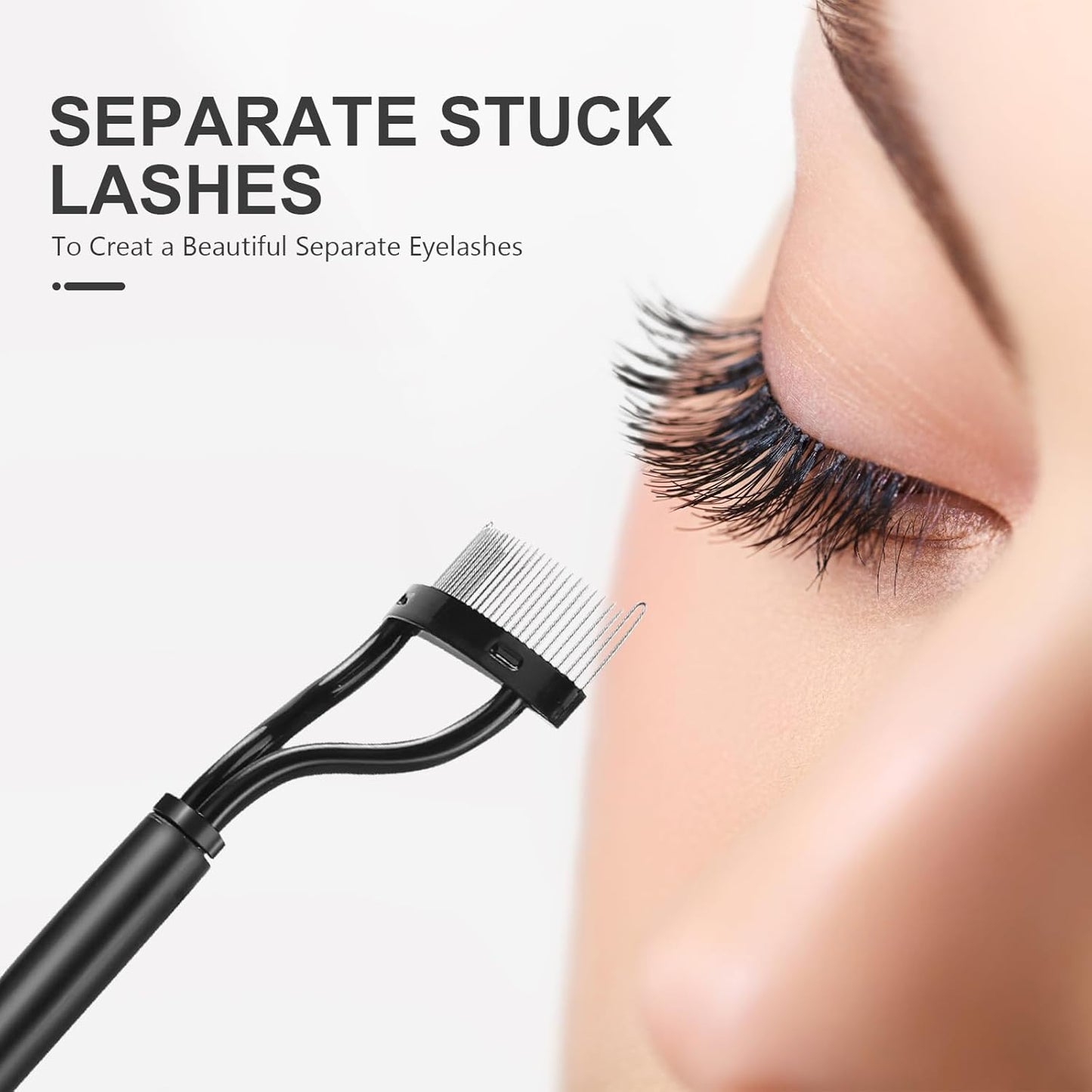 Eyelash Comb Lash Separator Brush Mascara Clump Remover Professional Eye Makeup Tools-FemmiqueWomen