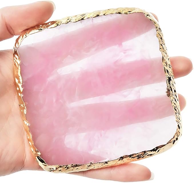 1 Pcs Resin Nail Art Palette Nail Art Cosmetic Mixing Palette Color Mixing Pigment Plate Polish Holder Drawing Color Palette-FemmiqueWomen