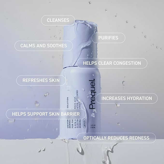 Skin Universal Skin Solution Hypochlorous Acid Spray for Face and Body. HOCL Facial Cleanser and Dermal Spray with Electrolyzed Water and Mineral Complex. pH-Stabilized Skin Care. 4oz-FemmiqueWomen