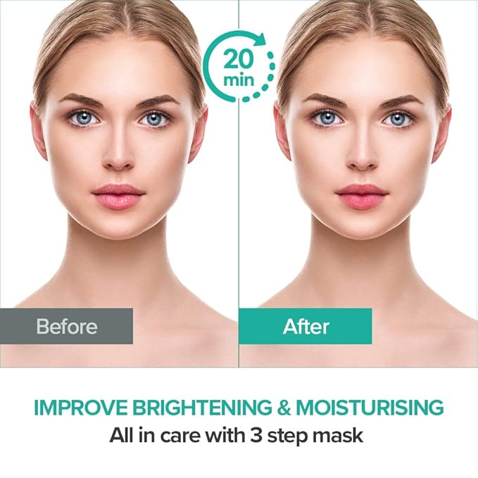 JMsolution Marine Luminous Pearl Deep Moisture 3 Step Skin Care Face Mask - Korean Skincare Facial Mask - boosting Brightening Moisturizing-10 Sheets for Dry Skin-FemmiqueWomen