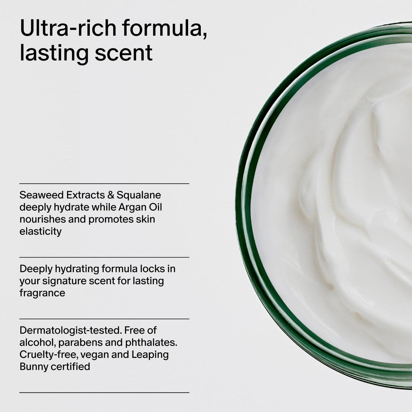 Salt & Stone Body Cream – Bergamot & Hinoki | Hydrating Formula with Seaweed Extracts, Spirulina & Squalane | Deep Hydration, Skin Barrier Repair & Healthy Glow | for all Skin Types (6.7 fl oz)-FemmiqueWomen