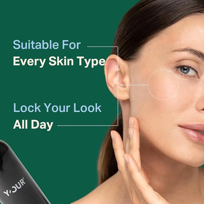 Y’OUR Silk Makeup Setting Spray: Lightweight Hydrating Face Mist; Long-Lasting, Blurring, Natural Finish. Infused with Vitamin E & Minerals, Paraben-Free. Made in USA. 4 fl. oz (118.3g)-FemmiqueWomen