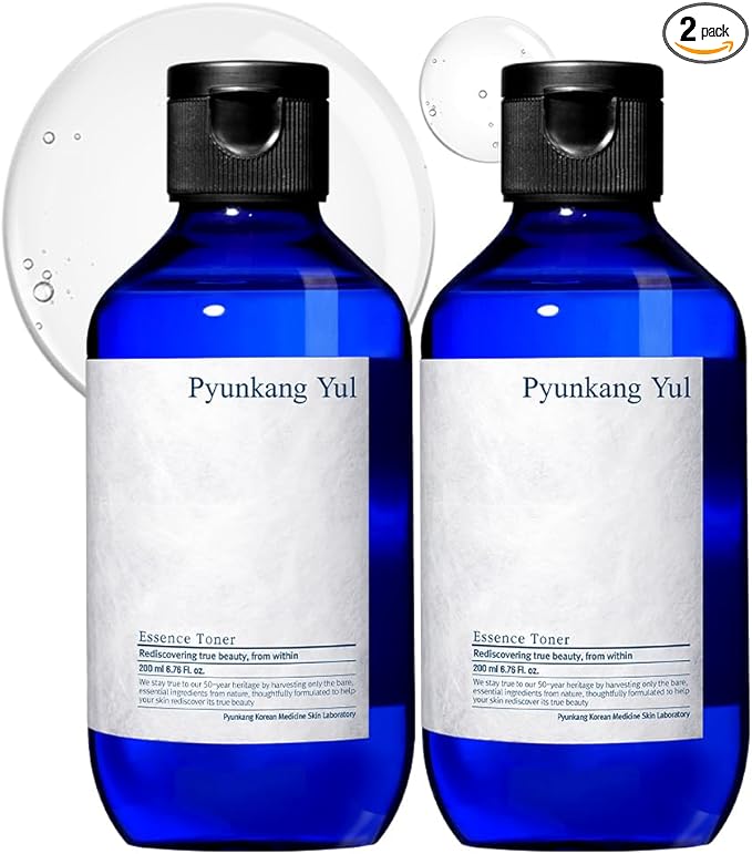 Pyunkang Yul PKY Essence Toner Bundle for Deep Hydration, Highly Concentrated Essence Facial Toner, Minimal Ingredients, Zero-Irritation, Korean Skincare (6.8 Fl. Oz, 200ml, 2pcs)-FemmiqueWomen