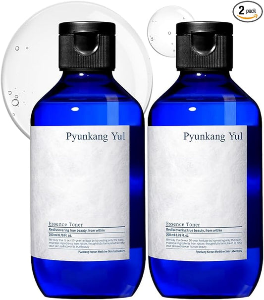 Pyunkang Yul PKY Essence Toner Bundle for Deep Hydration, Highly Concentrated Essence Facial Toner, Minimal Ingredients, Zero-Irritation, Korean Skincare (6.8 Fl. Oz, 200ml, 2pcs)-FemmiqueWomen