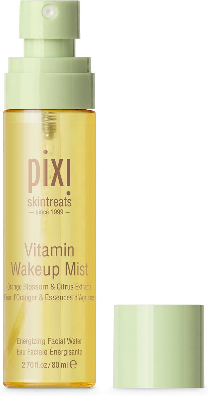 Pixi Vitamin-C Wakeup Mist | Helps Cool, Refresh, and Wake Up Skin | Adds Hydration | Boosting Treatment Toner | 2.7 fl oz / 80ml-FemmiqueWomen