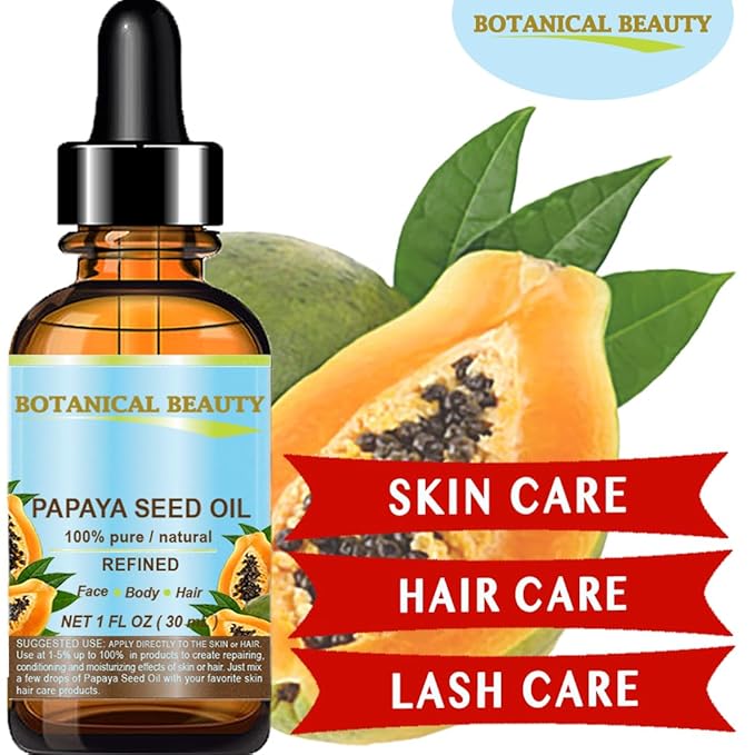 PAPAYA SEED OIL. 100% Pure / Natural / Undiluted /Refined Cold Pressed Carrier Oil. 0.5 Fl.oz.- 15 ml. For Skin, Hair And Lip Care.-FemmiqueWomen
