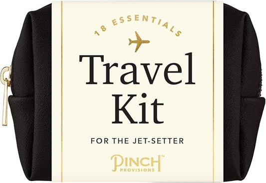 Pinch Provisions Travel Kit, includes 18 Must-Have Emergency Essential Items for Travelling, Ideal Road Trip or Airport Gift for Friends, Family & Peers, Portable Pouch-FemmiqueWomen