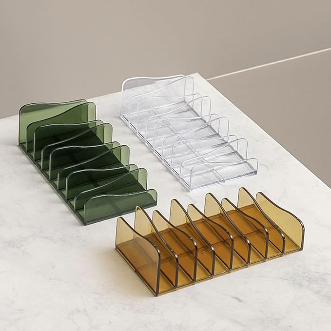 1 Piece Makeup Palette Organizer Acrylic Cosmetic Organizer 8-Section Eyeshadow Organizer Eyeshadow Blush Contour Palette Makeup Palette Cosmetic Organizer Eyeshadow Palette Organizer, Green-FemmiqueWomen