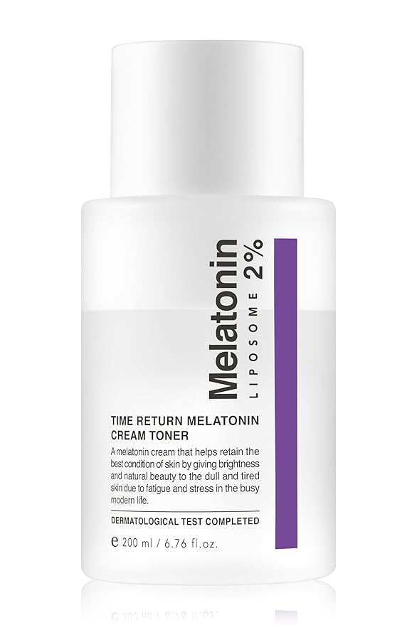Time Return Melatonin Cream Toner | Highly Moisturizing Facial Toner for Sensitive Skin | Clarifying & Calming Toner for Face | Hydrating Toner for Face | Toner Cream Skin Toner (6.76 fl oz)-FemmiqueWomen