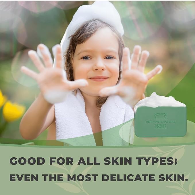 One With Nature Eucalyptus Soap 7oz 3-Pack – Rejuvenating and Exfoliating Soap Bar with Dead Sea Salt for Face & Body, for Men & Women-FemmiqueWomen