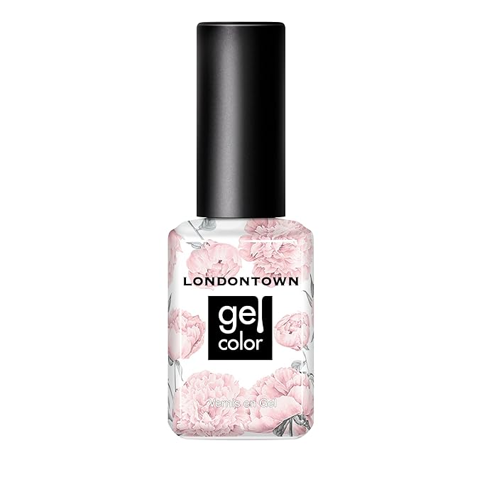LONDONTOWN UV/LED Gel Nail Polish - Long Lasting, Chip Resistant High Shine Color - Glossy Pastel Pink, Macaroon at Noon, 12ml/.40fl oz
