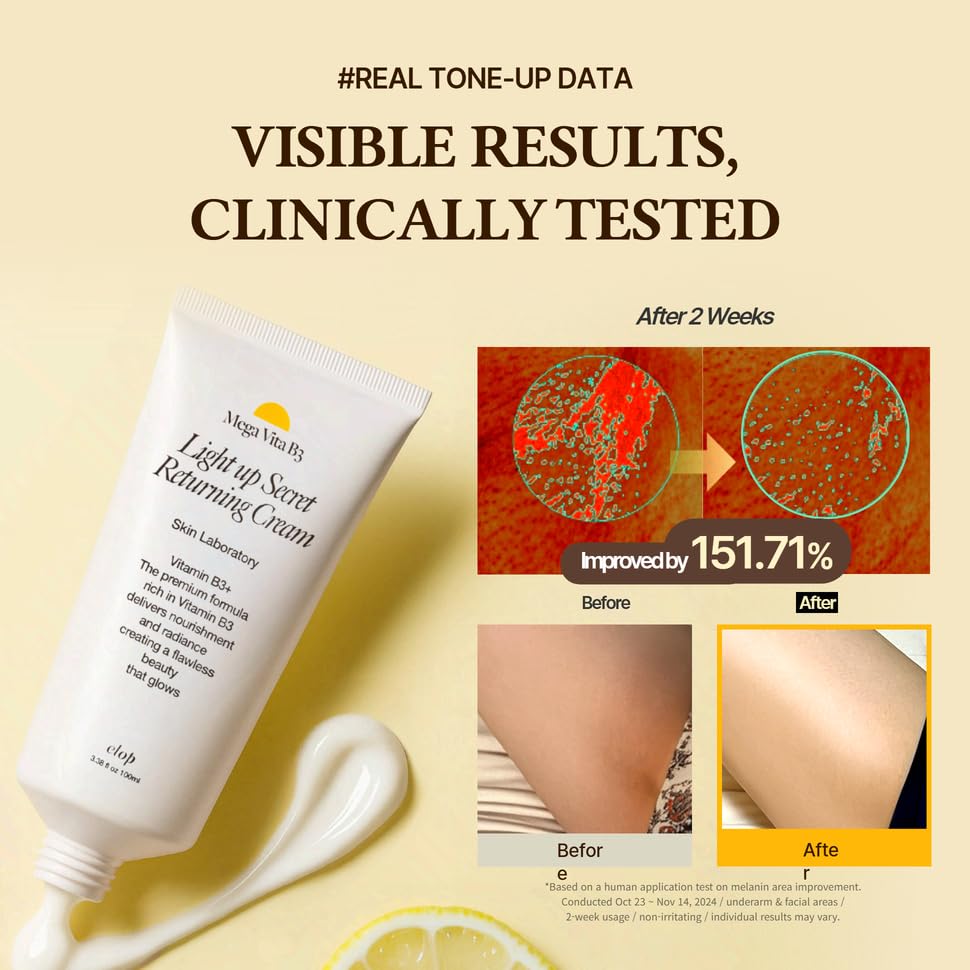 brightening cream - Korean brightening care Niacinamide bikini area, Intimate Areas, Underarm, Inner Thigh - Mega Vita B3 Light up Secret Returning Cream 100ml / 3.38 fl.oz-FemmiqueWomen