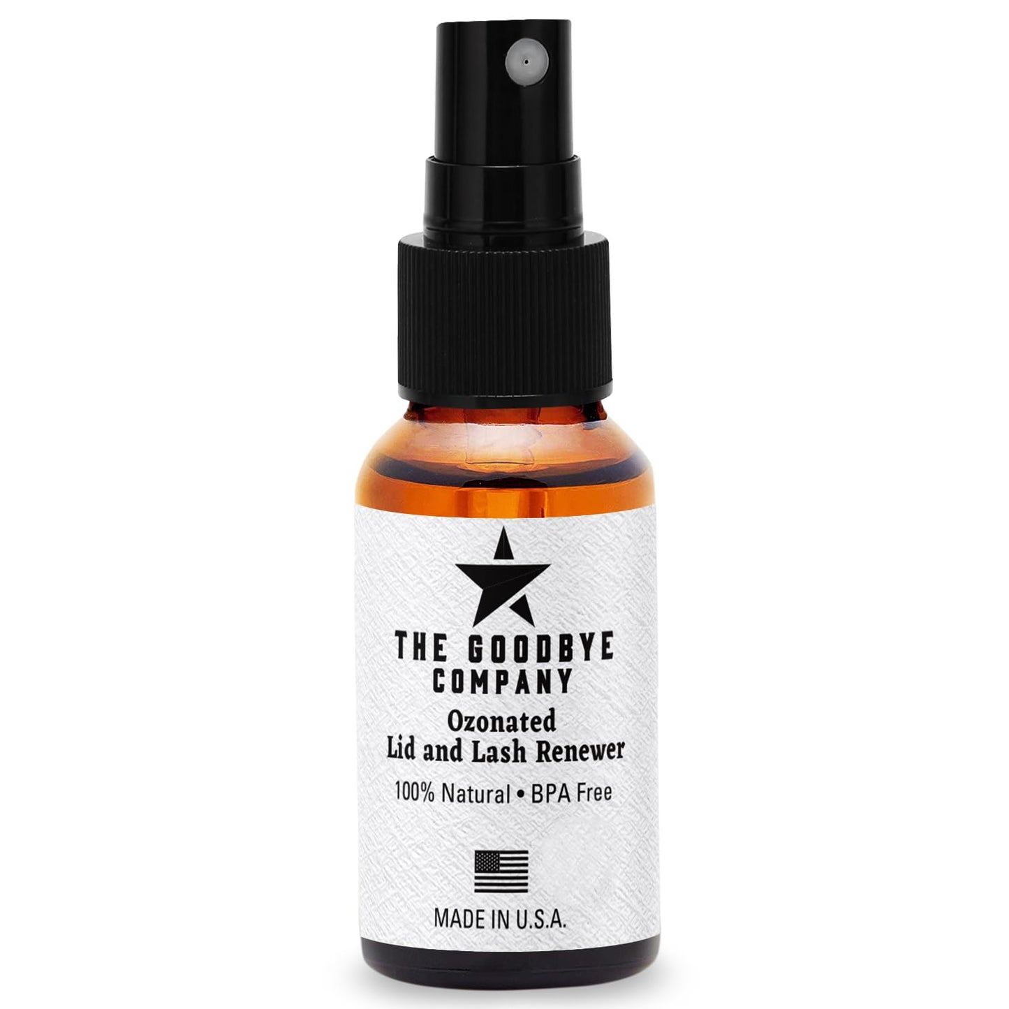 The Goodbye Company Ozonated Lid and Lash Renewer; Hypochlorous Acid Spray Eyelid & Eyelash Extension Cleanser; 100% Natural Lash Cleaning Kit; Made in USA (30 mL)-FemmiqueWomen