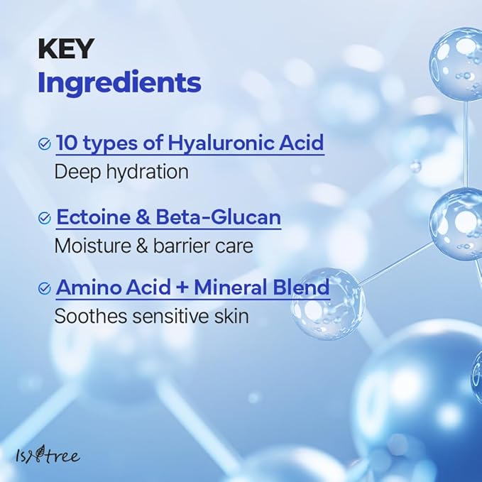 ISNTREE Hyaluronic Acid Daily Sun Gel 50ml, 1.69 fl oz | SPF 30 | Korean Skincare | Moisturizing | No White Cast | Lightweight | Mild Formula | Daily SPF | Korean Sunscreen | Broad Spectrum-FemmiqueWomen