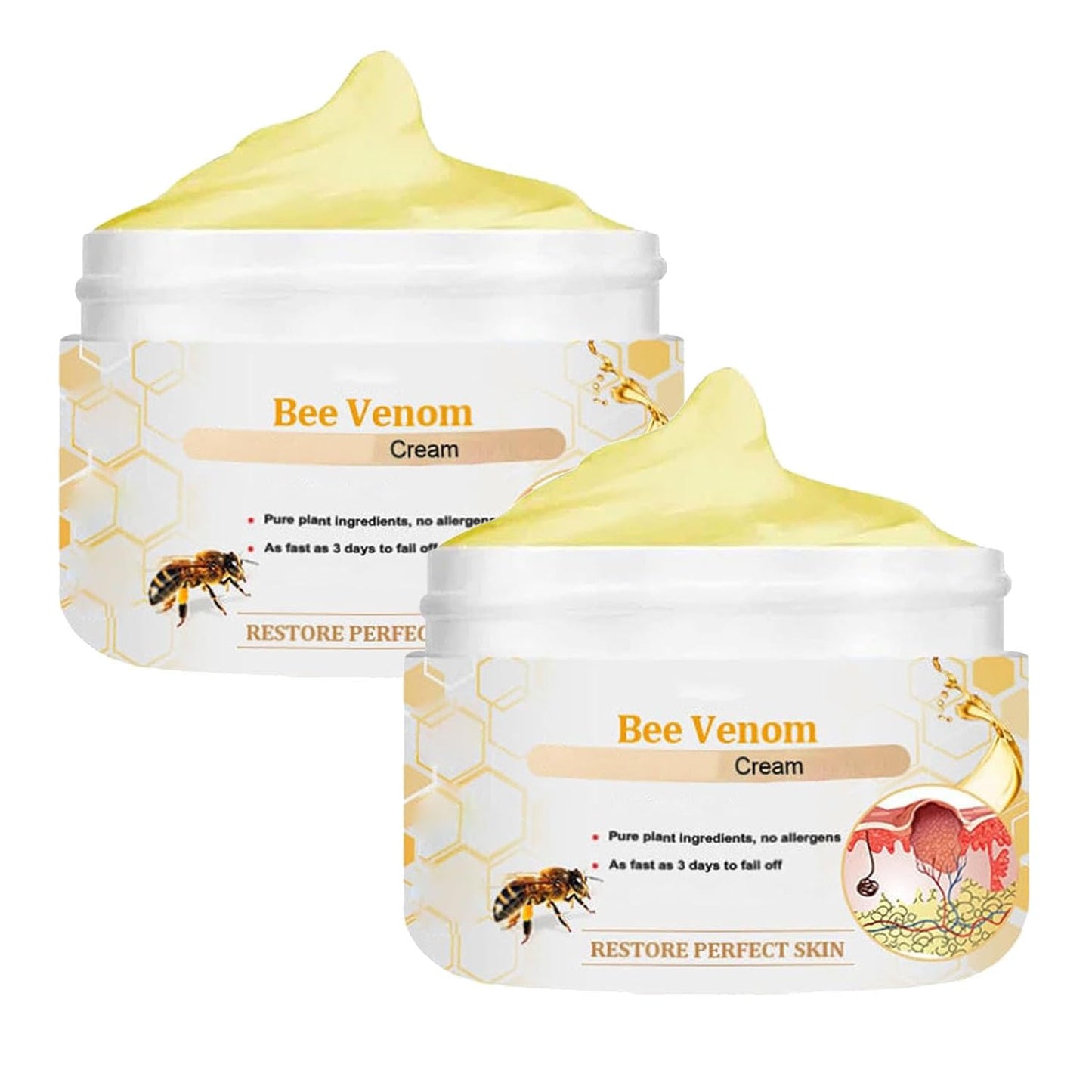 Bee Venom Cream, Professional Bee Venom Cream, Bee Venom Repair Cream for All Parts of The Body (2 Pack)-FemmiqueWomen