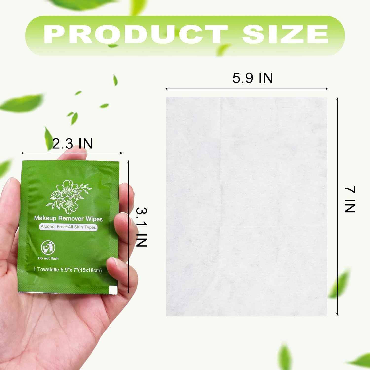 Makeup Remover Wipes Bulk Individually Wrapped,Travel Makeup Wipes Individual Makeup Remover Wipes Bulk Gentle Cleansing Makeup Remover Wipes for Face Cleansing Mascara Lipstick Travel (50, Aloe Vera)-FemmiqueWomen
