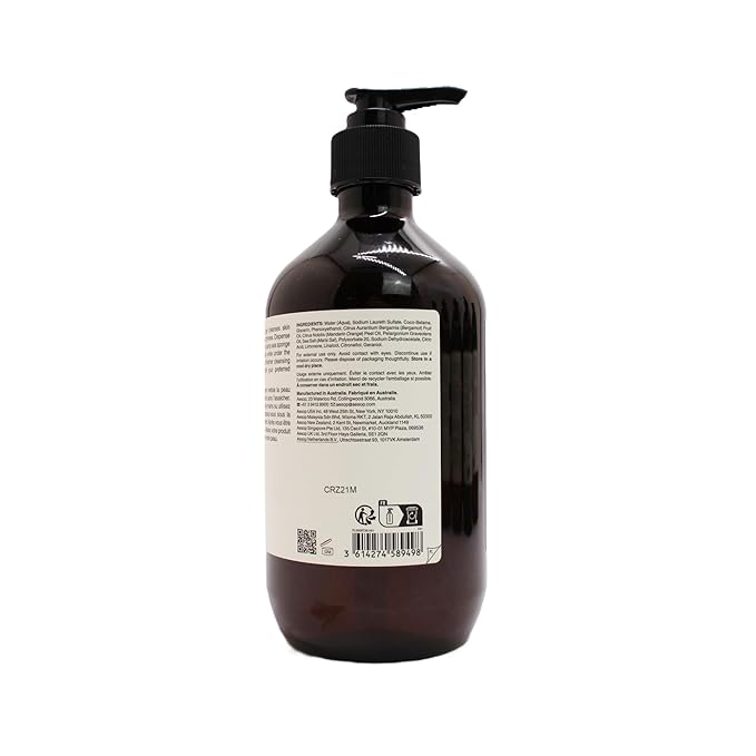 Aesop Geranium Leaf Body Cleanser | For All Skin Types To Cleanse Without Drying Out | Geranium Leaf, Mandarin Rind, Bergamot Rind | 16.9 oz / 500mL-FemmiqueWomen
