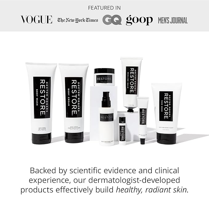 Doctor Rogers Hydrating Body Wash, Moisturizing Shower Cleanser, Dermatologist-Created Bath Soap For Women & Men, Cleanses & Repairs the Skin Barrier, Paraben & Sulfate-Free, 236 ml / 8 fl oz-FemmiqueWomen