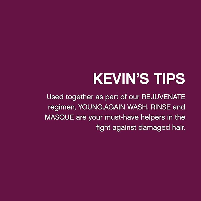 KEVIN.MURPHY YOUNG.AGAIN.WASH - Moisturising Shampoo - For Dry, Damaged & Brittle Hair - Hair Repair & Hydration - Amino Acids & Lotus Flower Extract - Sulphate & Paraben Free - 1 L / 33.8 fl oz-FemmiqueWomen