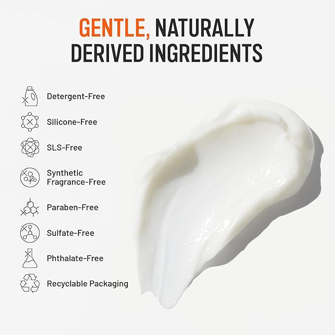 Hairstory New Wash Original Refill, Cleansing Cream for All Hair Types, Detergent Free Shampoo & Conditioner Alternative, Promotes Scalp Health, 8oz-FemmiqueWomen