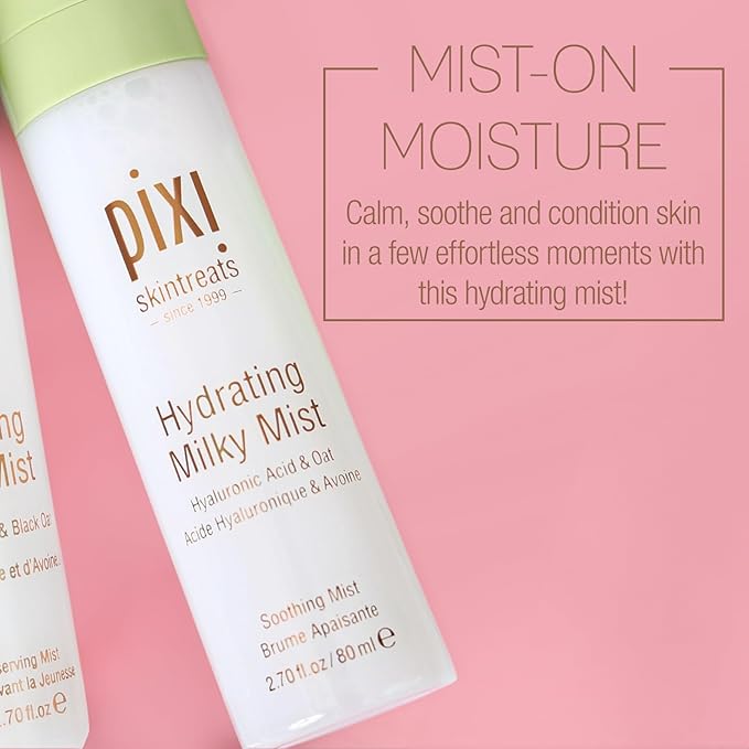 Pixi Beauty Milky Mist 2.70 Fl Oz | Hydrating Moisturizer for Dry Skin | Infused with Hyaluronic Acid-FemmiqueWomen