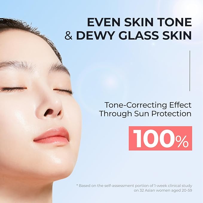 SPF 50 DOMINAS Tinted Sunscreen Moisturizer (1.7fl oz) - Tone Correction, Korean Skin Care, Broad-Spectrum UV Defense Sunblock, Water-in-Oil Formula for Lightweight, Panthenol, Sun Cream-FemmiqueWomen