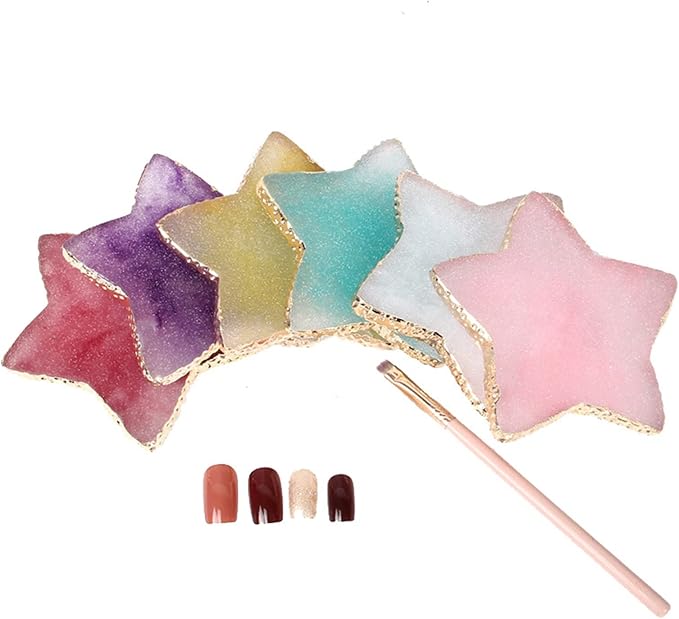 1 Piece Nail Art Palette Nail Polish Palette Mixing Palette Makeup Plate Nail Plates for Nail Art Nail Tip Holder Nail Art Display-FemmiqueWomen