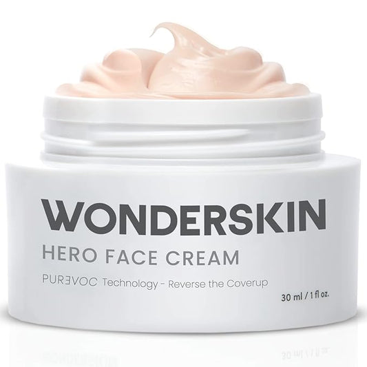 Wonderskin Purevoc Hero Face Cream, Anti Wrinkle Moisturizing Face Cream, Hydrating Face Moisturizer for Women & Men, Anti Aging Face Moisturizer, Daily Facial Moisturizer for Dry Skin-FemmiqueWomen