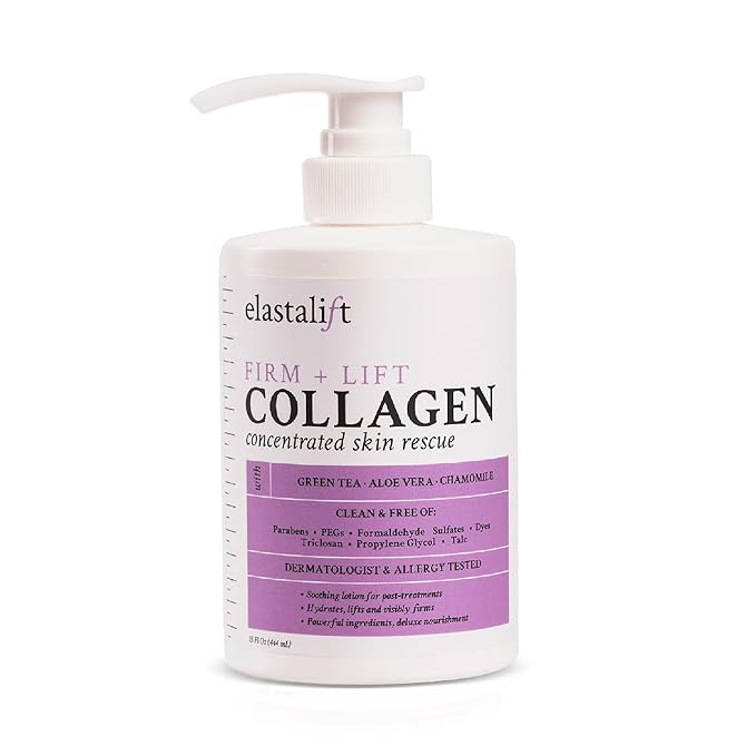 Elastalift Collagen Cream Skin Care Face Lotion & Body Lotion | Fragrance Free Skin Tightening Cream Collagen Firming Lotion Body Moisturizer For Crepey Skin, Stretch Marks, & Cellulite, 15 Fl Oz-FemmiqueWomen