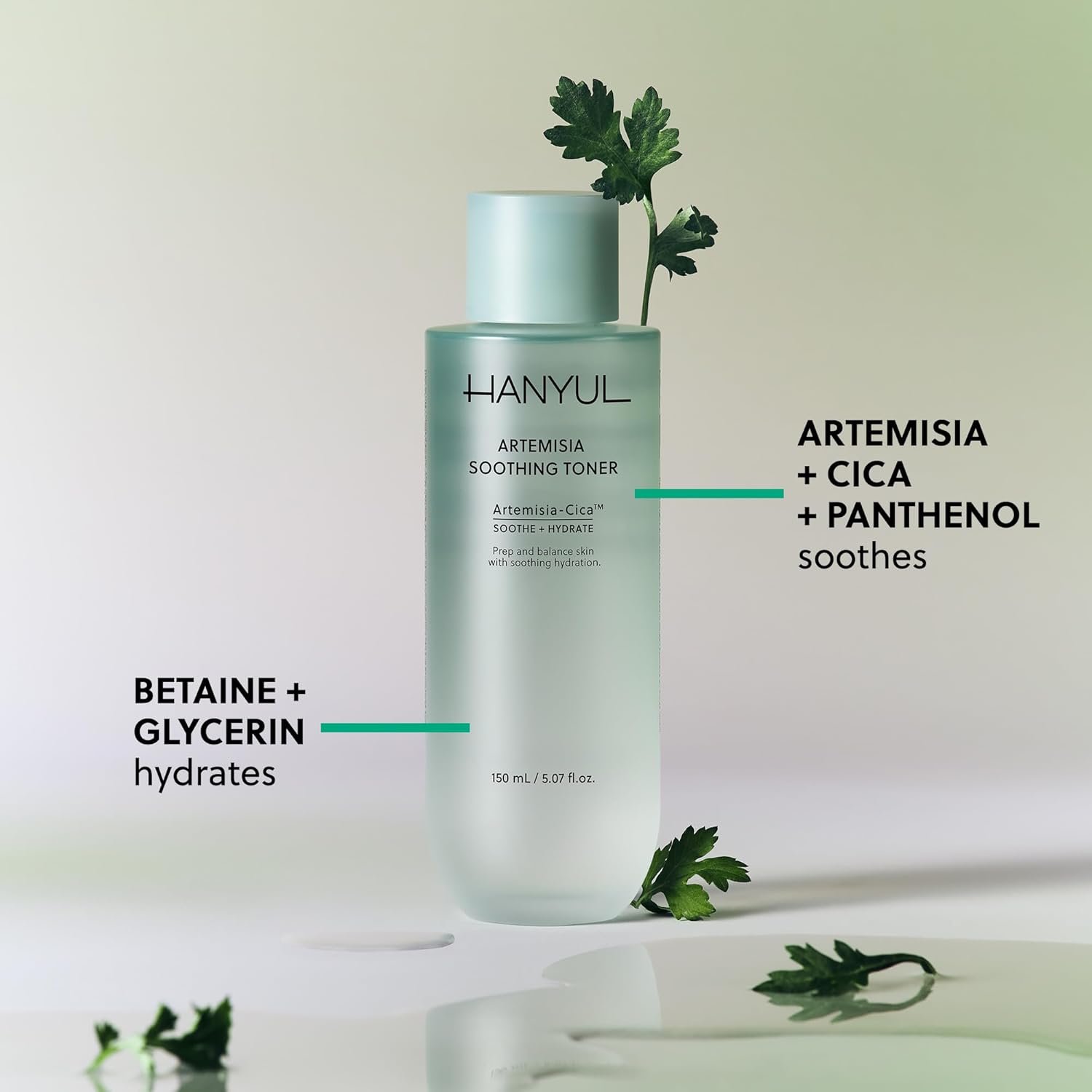 HANYUL Artemisia Soothing Toner with Centella Asiatica and Panthenol | Hydrating & Calming Facial Toner for Sensitized Skin, Skin Prep, Vegan, 5.07 fl. oz.-FemmiqueWomen