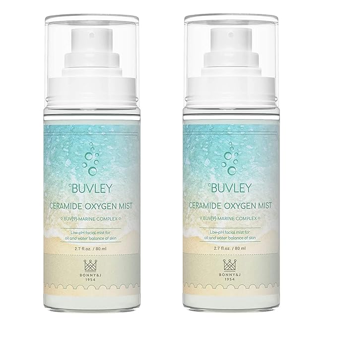 Ceramide Oxygen Face Mist | Low pH, Vegan, Cruelty Free | Hydrating Refreshing Soothing Facial Mist Spray with Antioxidants 2.7 Fl Oz (2)-FemmiqueWomen